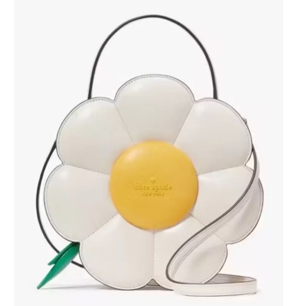 NWT Kate Spade Day Tripper 3d Daisy Flower Crossbody Parchment Novelty Bag